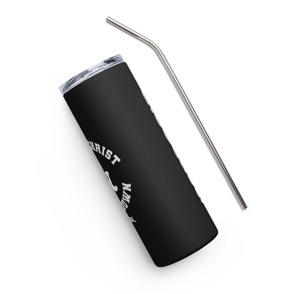 Trust Christ & Calm Down Stainless steel tumbler - Theocast